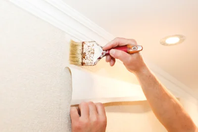 Pose de papier peint à Biltzheim — revêtements muraux et toiles de verre